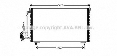 AVA QUALITY COOLING pe5155 -  Конденсатор, кондиционер